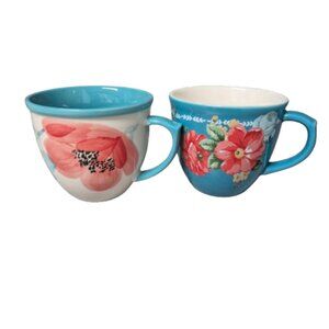 The Pioneer Woman Floral Coffee Tea Cups Mugs Set of 2